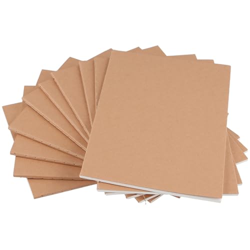 Carnet de notes A5 couverture en papier kraft robuste avec 72 pages lignées | Lot de 40