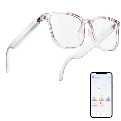 AI Glasses for Women Men, Smart Glasses with Real-Time Translation, Open Ear Blue Light Filtering Lenses, Supports 160+ Languages & Accents, Bluetooth Glasses for Travel Meeting Trade Busine