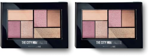 Image of Maybelline New York Eyeshadow Palette, 6 Highly Blendable Shades, Sheer Finish, City Mini Palette, Westside Roses, 6.4g (Pack of 2)