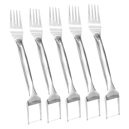 ABOOFAN 5pcs Watermelon Slicer Fork Dual Function Fruit Forks for Easy Cutting and Serving Kitchen Utensil for Summer Refreshments