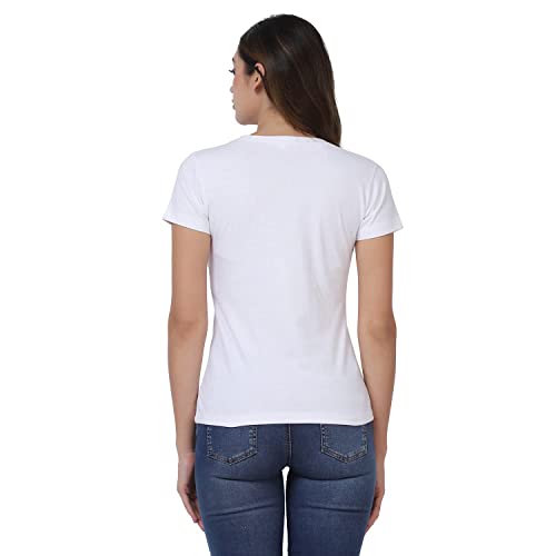 Image of Cotton Half Sleeve T-Shirt for Women, Round Neck Half Sleeves Gym Sports T-Shirt, Casual Women's Regular T-Shirt