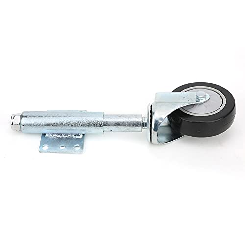 Roulettes noires à ressort pour portes roue en PVC de 4 pouces
