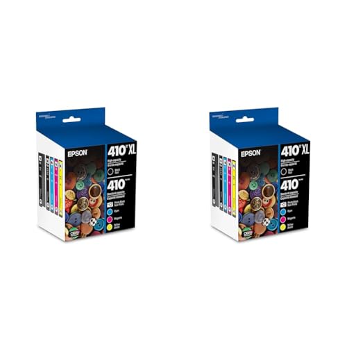 Image of Epson 410 Claria Premium Ink High Capacity Black & Standard Color Cartridge (T410XL-BCS) Works with Expression XP-530,630,640,7100,830,(Pack of 10)