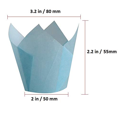 200 Pcs Tulip Cupcake Liner Baking Cups Paper Cupcake And Muffin Baking Cups For Baby Showers,Weddings, Birthdays, Colourful And Natural (Ten Color) #TOP1