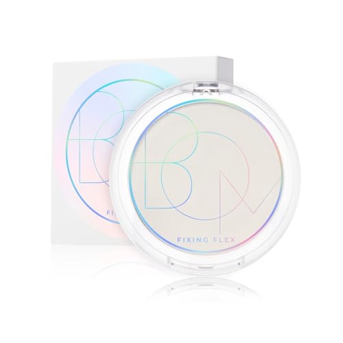 BOM Fixing Flex Powder Pact 7.5g Translucent Pressed Makeup Setting Powder Poreless, Fills Fine Lines