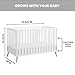Oxford Baby Cozy Nest Convertible Island Crib, Snow White/Natural