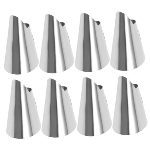 HOUDERCO 20Pcs Stainless Steel Thumb Cutter Finger Protectors for Harvesting of Fruits Vegetables for Gardening Picking and Peeling Tasks