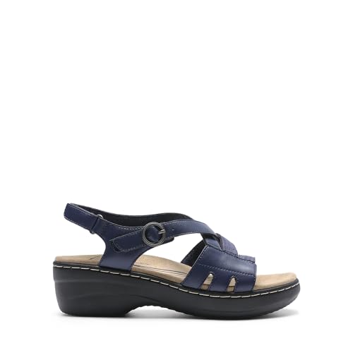 Image of DREAM PAIRS Women's Open Toe Wedge Sandals Walking Shoes | Cushioned footbed with supportive comfort for walking, vacations, beach outings, shopping and everyday summer wear