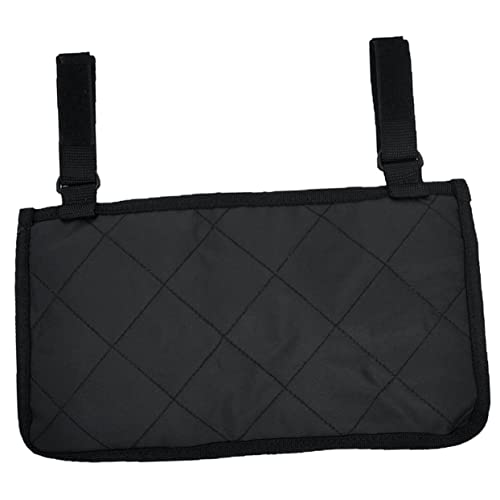 HOMOCONO 車椅子用サイドオーガナイザー収納袋 反射ストリップ付き 大型ポケット 取り付け簡単 日常の必需品収納に