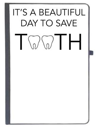 UDNAG Ruled Notebook Diary 'Dentist | Its a Beautiful Day to Save Tooth', [A5 80Pages 80GSM]