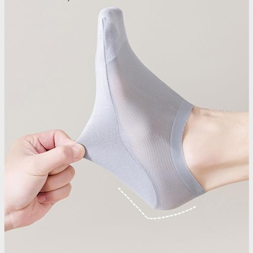 CEAeis Invisible Ice Silk Breathable Socks, No Show Socks For Men, Male Hollow Out Mesh Breathable Ice Silk Sock3