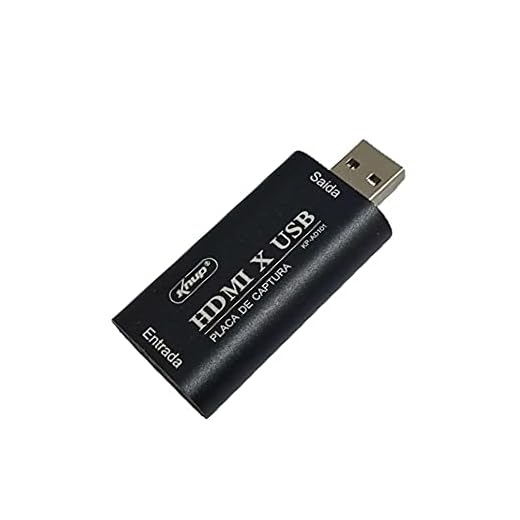 Placa de Captura de Vídeo HDMI USB 4k Para Gravação e Transmissão