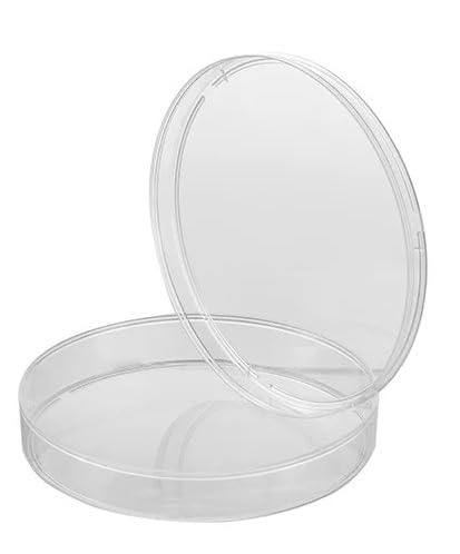 10 Plastic 90 mm Petri Dishes (with lids) - Ideal for LB Plates and Yeast Cultures in The Laboratory
