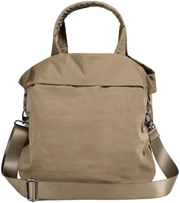 ODODOS 19L Multi Hobo Bags 2.0 with 2 Straps for Women, Totes Handbags, Crossbody Shoulder Bags, Khaki Brown