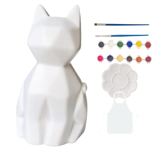Paint Lamp, Night Light, Cat Lamp, Dinosaur Light, Kit, Craft Kit, Painting Set, Kids Lamp, Table Light, Drawing Kit, Craft Ligh