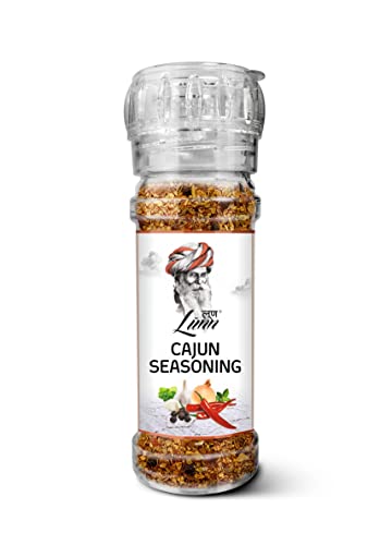 Image of LUNN Cajun Seasoning 55g Grinder | Authentic Cajun Spice Mix | Gourmet All-Purpose Seasoning | Perfect for Chicken, Seafood, BBQ, Fries, Pasta & Daily Cooking