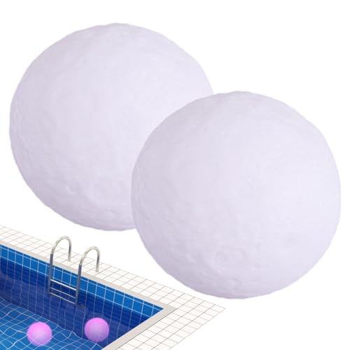 LearnLyrics Palline Luminose Galleggianti - Decorazioni Per Festa In Piscina, Illuminazione Decorativa Per Piscina | Decorazioni Zona Piscina Luci Sfera Galleggiante, Luci Galleggianti