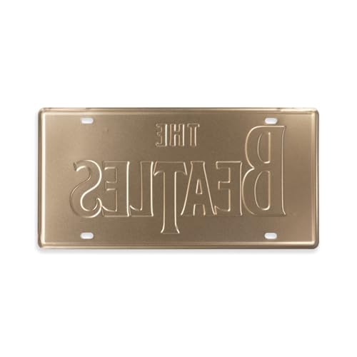 Image of Decorative Retro Metal Signs Wall Plate - 12x8 Inch (The Beatles) | Weatherproof Vintage Metal Sign Plate for Cafe, Home, Bar, Garage | Decorative Wall Hanging Sign Board