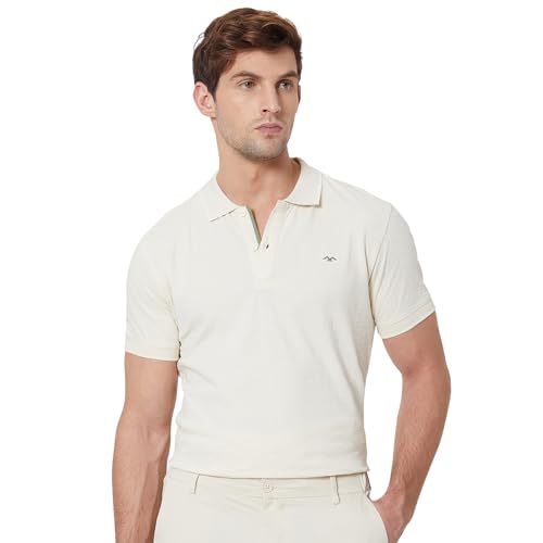 Image of MUFTI Mens Polo Collar Half Sleeve Slim Fit T-Shirts