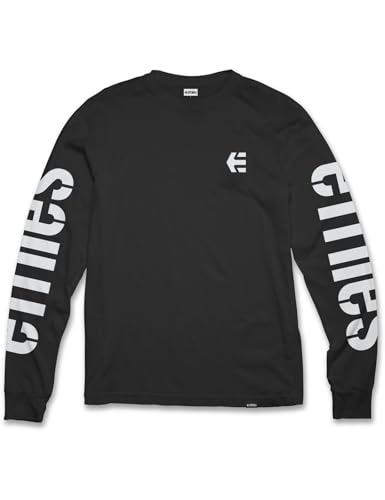 T-shirt Etnies Icon à manches longues noir anti-frottement pour skateur