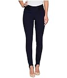 Hue Women's Hi-waist Denim Stirrup Leggings Sockshosiery, -Midnight Rinse, Extra Small