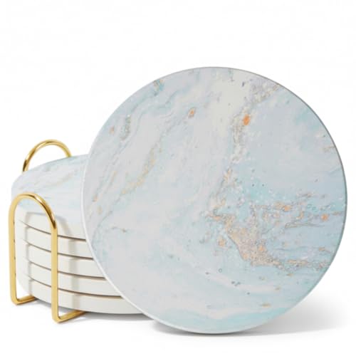 ilohaus Ceramic Absorbent Coasters Set of 6