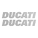Kit 2 Autocollants pour réservoir Moto Compatible avec Ducati