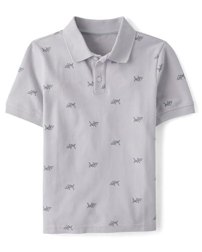 Image of The Children's Place Boys' Uniform Short Sleeve Pique Polo