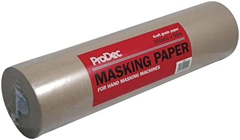 ProDec 12" x 55m Brown Masking Paper for Hand or Machine Application