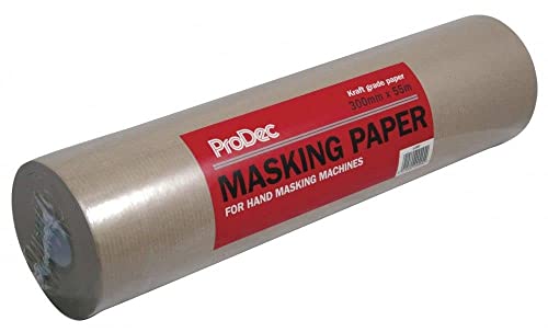 Prodec 12" X 55M Brown Masking Paper Per L'Applicazione Della Mano O Della Macchina