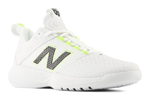 New Balance Women's FuelCell VB-01 Volleyball Shoe, White/Black/0, 8.5 M