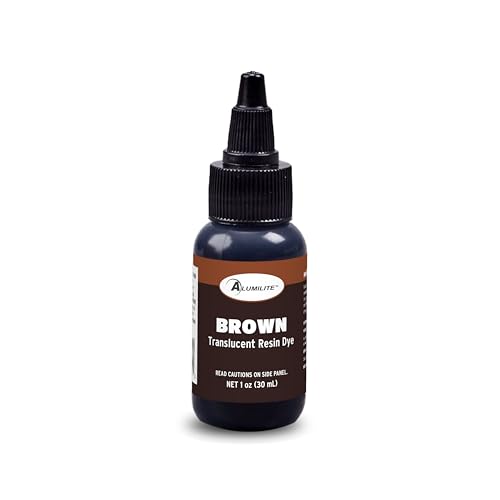 Alumilite Liquid Color Dye (Brown, 1 oz) Highly Concentrated Tint for Casting Resin, Polyester, and Urethane - Ideal for Clear, Translucent, or Opaque DIY Arts and Crafts, Beginners & Professionals