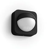 Philips Hue Zewnętrzny czujnik ruchu, inteligentne sterowanie oświetleniem, szeroki kąt widzenia, automatyczne działanie, łatwy montaż