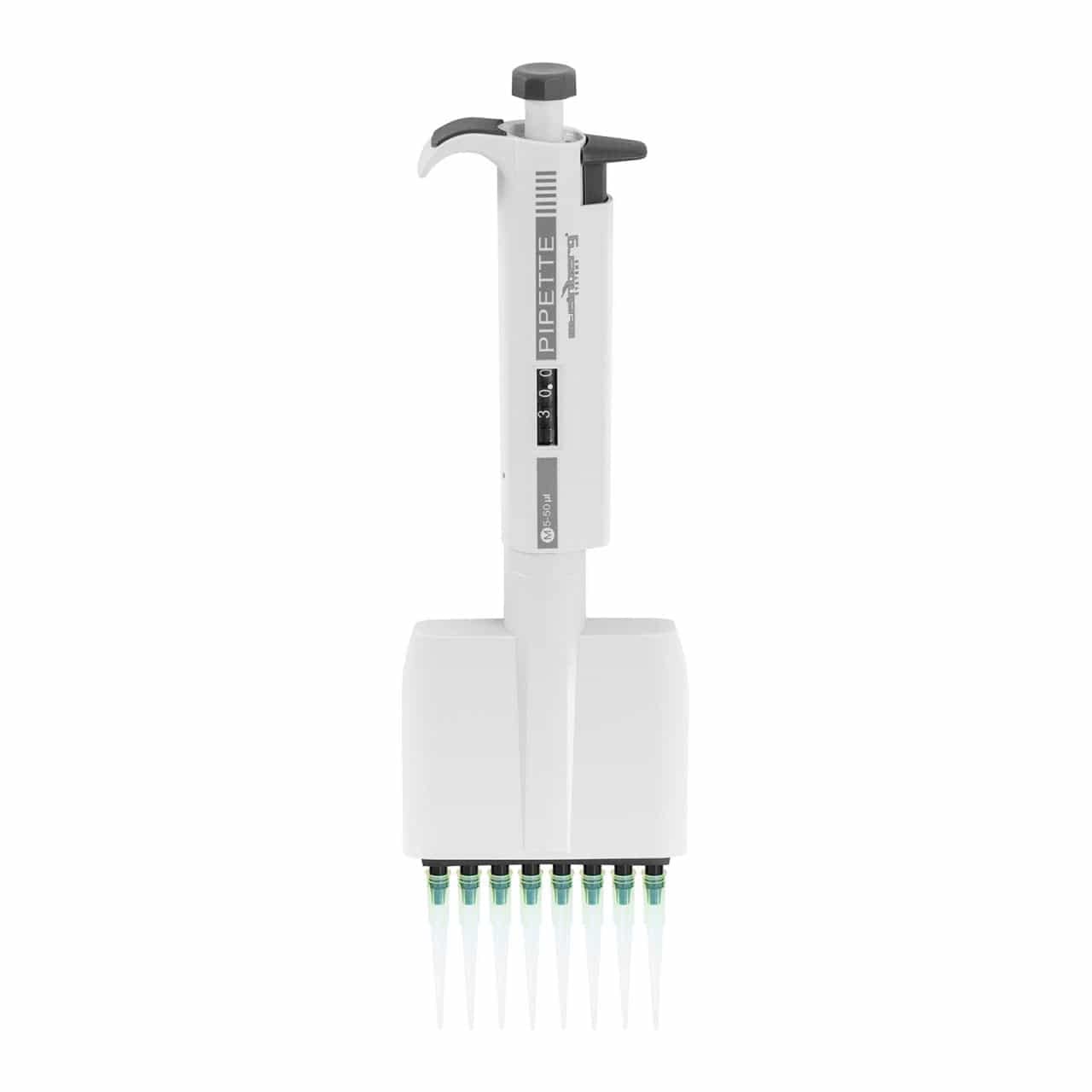 Steinberg Systems SBS-LAB-122 - Pipeta multicanal para 8 puntas de 0,005-0,05 ml, pipeta de 8 canales