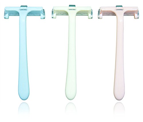 Seki Japan Cosmetic Body Razor For Woman, Type T, 3pcs