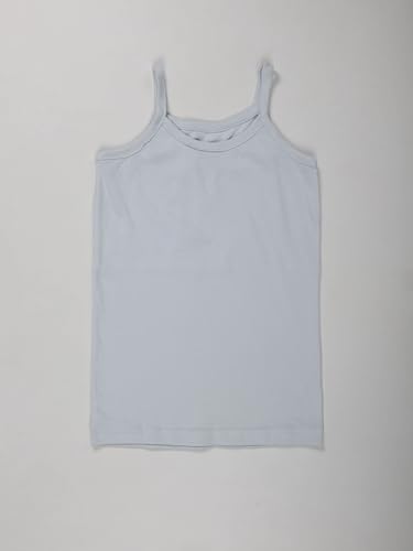 Image of KiddoPanti Girls 100% Cotton Rib Solid Camisole Tank Top Pack of 3