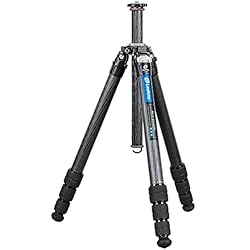 Leofoto LO-324C Trípode Piernas Fibra de Carbono CF 4 Sección w Bola de Nivelación Incorporada y Columna Centro Inclinable