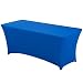 Haorui Rectangular Spandex Table Cover (6 ft. Royal Blue)