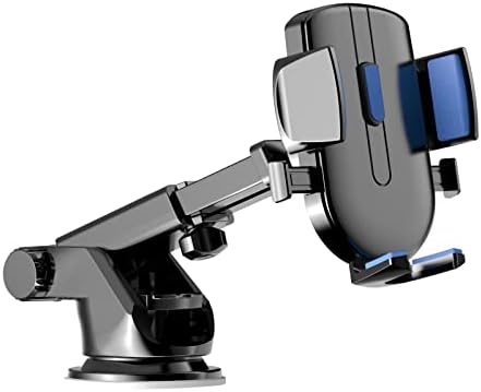 YOHOTA Car Phone Holder Mount,360 Degree Rotating Dashboard Magnetic Car Phone Mount,Compatible with All Mobile Phones (Black-Blue)