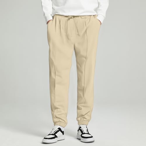 WENKOMG1 Mens Jogger Sweatpants, Casual Drawstring Slim Fit Athletic Workout Sweatpant Joggers, M-3XL4