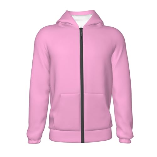Pink Kid Hoodies Boys Zip Up Sweatshirts Girls Pullover with Pocket2