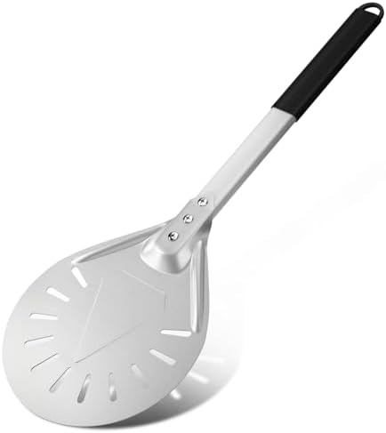 G.a HOMEFAVOR 7 Pulgadas Pala de Pizza Giratoria Perforada de Alu...