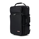 Protec Triple Trumpet Travel Ready PRO PAC Case with Tuckaway Backpack Straps, Black, Model PB327