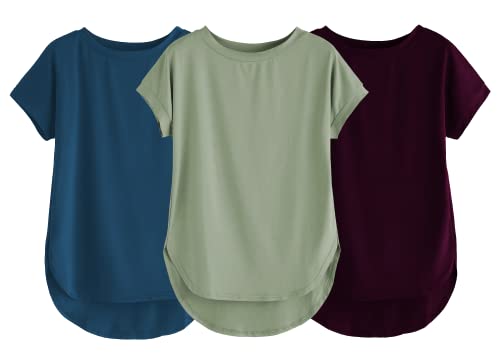 Image of Fabricorn Stylish Plain Up and Down Cotton Tshirt for Women