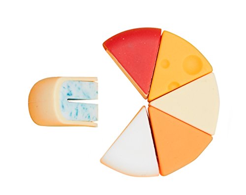 True Zoo Cheese Please Drink Markers Wine Charms, Set Of 6, Assorted #TOP3