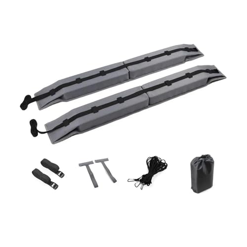 Barre Portatutto Auto Universale Morbido Barre Sul Tetto 600D Oxford E PVC Auto Portapacchi Pieghevole Morbido Automobile Sul Tetto Bagagli Carry Auto Portapacchi Bar Rail Rails