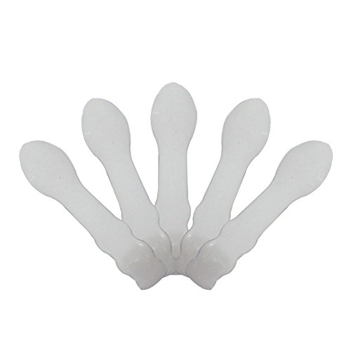 G2PLUS 100 PCS White Facial Mask Mixing Spoon Makeup Sampling Scoops Cosmetic Care Beauty Tools