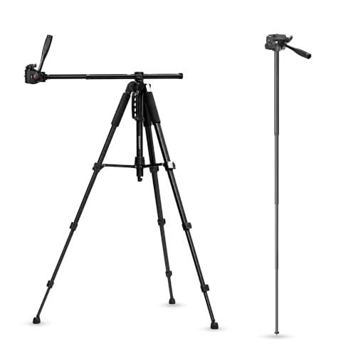 Image of Simpex Professional Tripod Cum Monopod 790 PRO with Multipurpose Head for Low Level /Table Top Shooting /and Panning for Photography and Videography Suitable for DSLR, DV Camera, Binocular