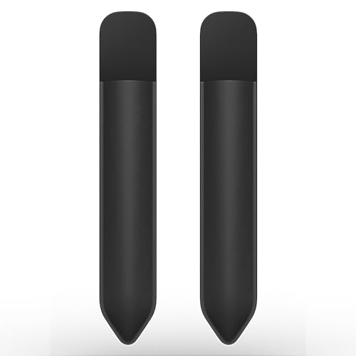 Image of MoKo Adhesive Pencil Case Holder Sticker for Apple Pencil, 2 Pieces Black | Elastic Pencil Pocket Pouch, Adhesive Sleeve, Attached to iPad Case, For Pro /USB-C /1st /2nd Gen and Similarly Stylus Pens