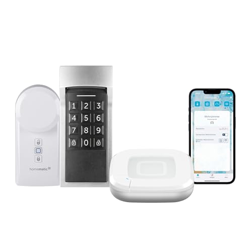 Homematic IP Access Point 2 + Türschlossantrieb + Keypad, Smart Home, elektronisches Türschloss, Smart Lock nachrüstbar ohne Umbau, steuerbar per Codeschloss, Zahlencode, App, Alexa & Google Home Homematic IP Access Point 2 + Türschlossantrieb + Keypad, Smart Home, elektronisches Türschloss, Smart Lock nachrüstbar ohne Umbau, steuerbar per Codeschloss, Zahlencode, App, Alexa & Google Home